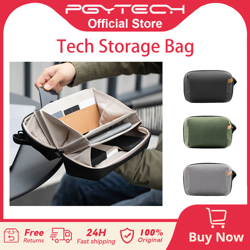 Tech Accessories Bag - PGYTECH Tech Accessories Pouch Waterproof Small