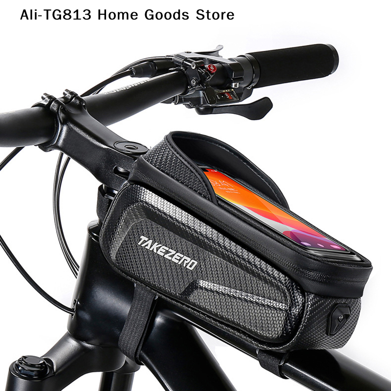 Tech Accessories Bag - [TG813]Bicycle Bag Front Tube Touch Screen