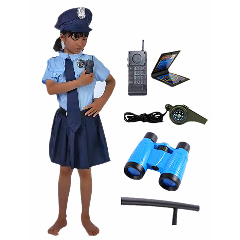 Tech Accessories For Office - Girls Police Officer Work Uniform Halloween