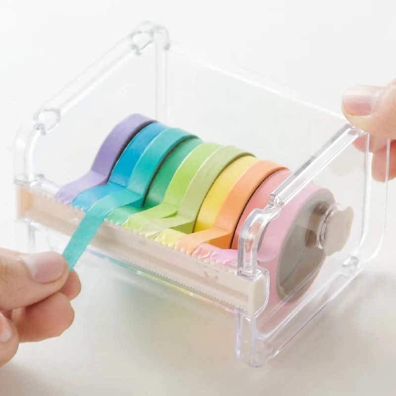 Tech Accessories For Office - All-in-One Masking Tape Cutter & Storage