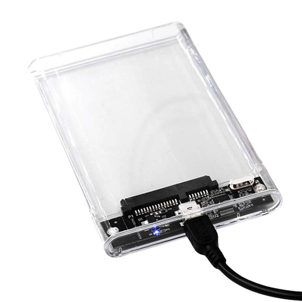 Portable Ssd Enclosure - 2.5 Inch HDD/SSD Case Transparent HDD