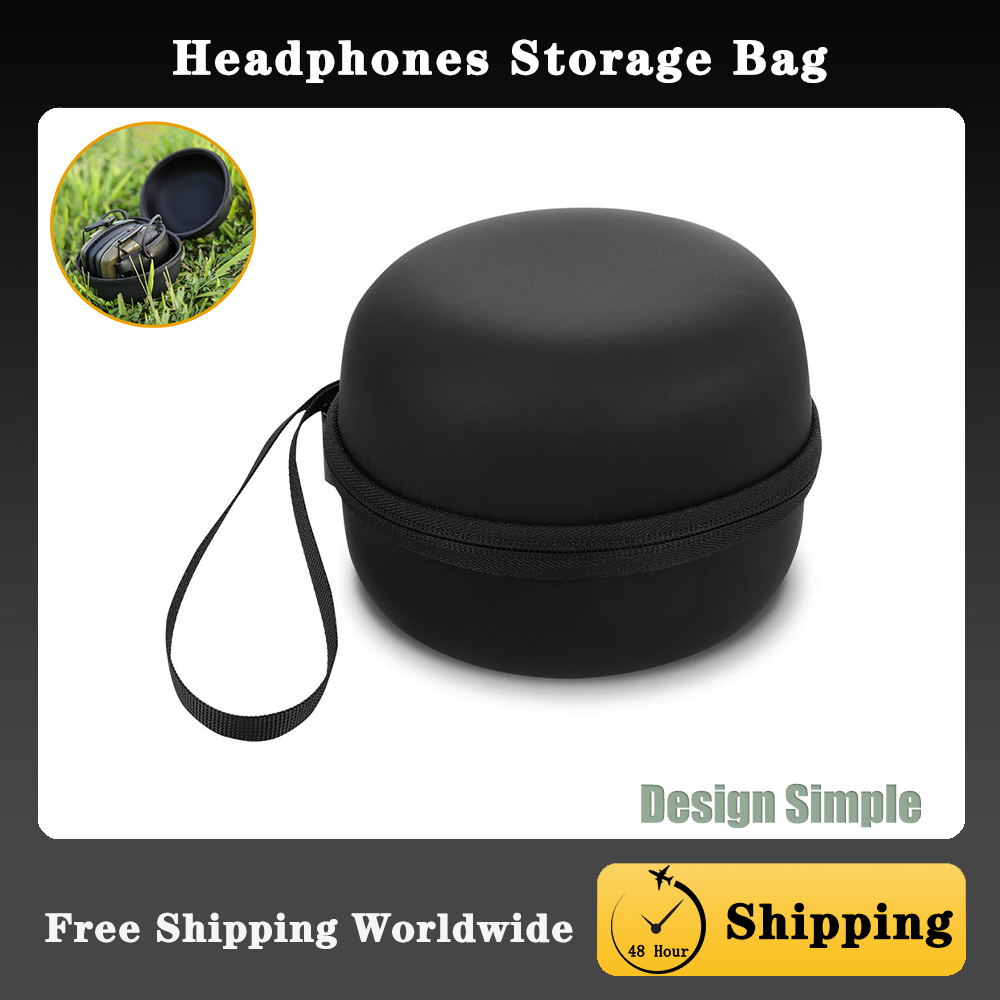 Tech Accessories Bag - Noise-Canceling Headset Box Tactical Earmuffs Storage