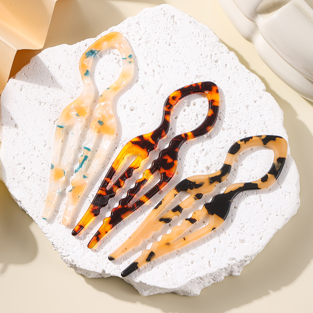 U-Shaped Hair Sticks Tortoises - đánh giá và giá Tech Accessories Women