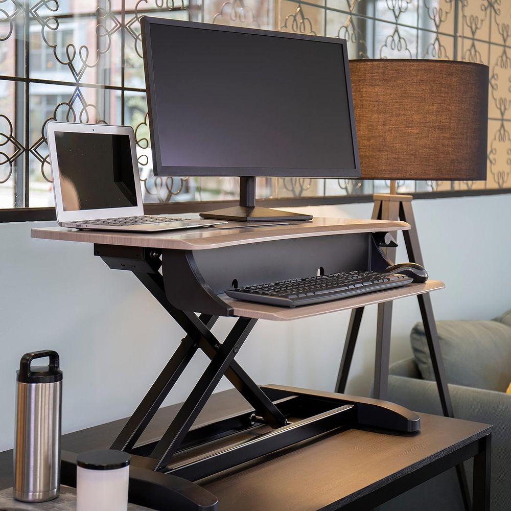 Mini Small Standing Desk Conve - đánh giá và giá Laptop Stand Bamboo