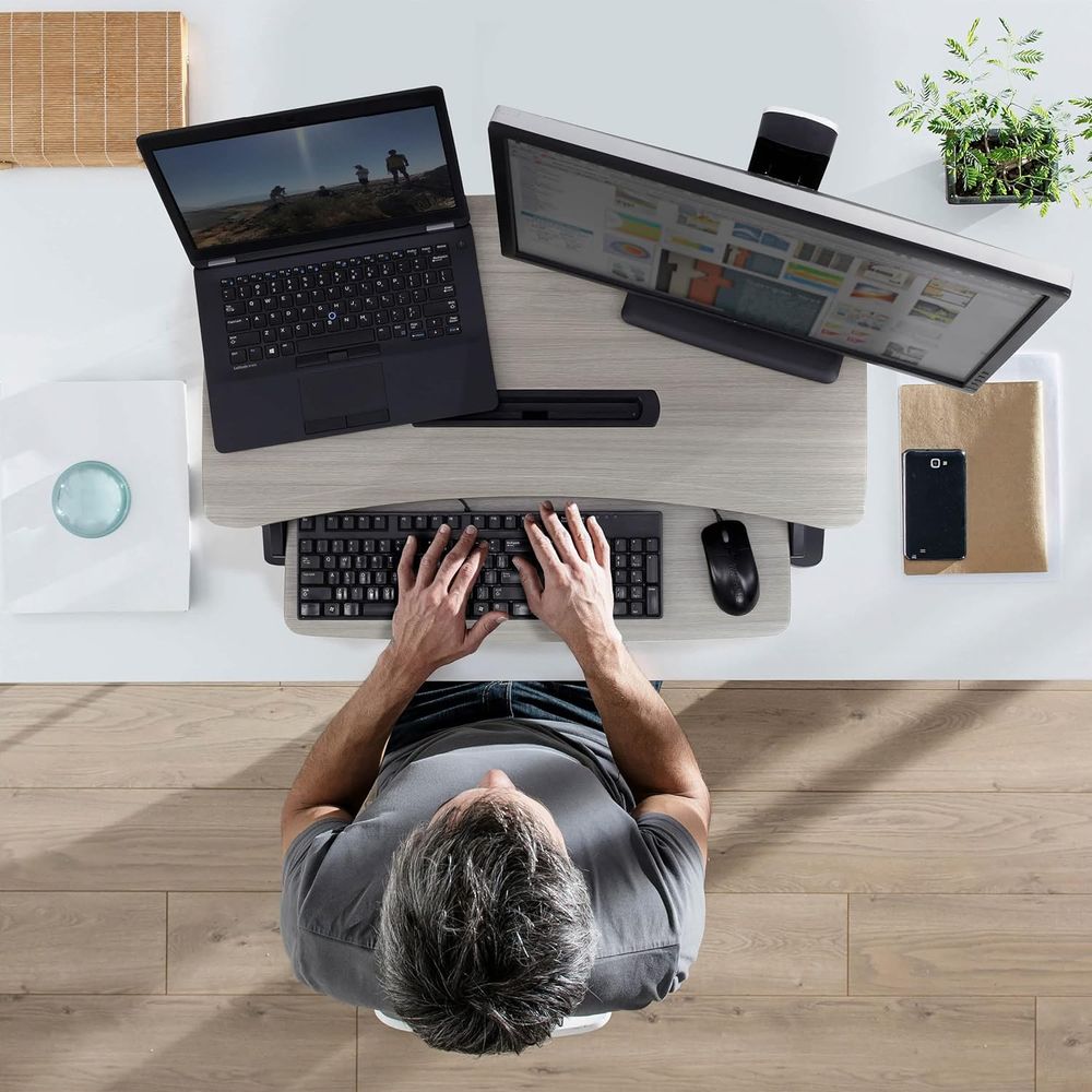 Mini Small Standing Desk Conve - đánh giá và giá Laptop Stand Bamboo