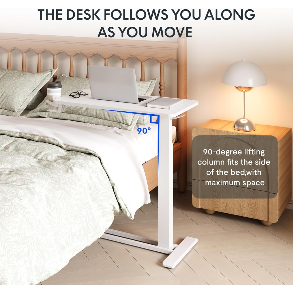 Adjustable Overbed Bedside Tab - đánh giá và giá Laptop Stand Bamboo