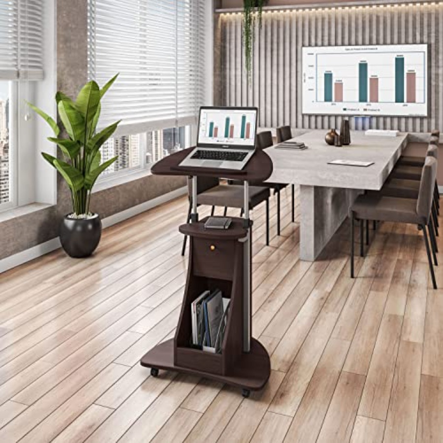 Sit-to-Stand Rolling Adjustabl - đánh giá và giá Laptop Stand Bamboo