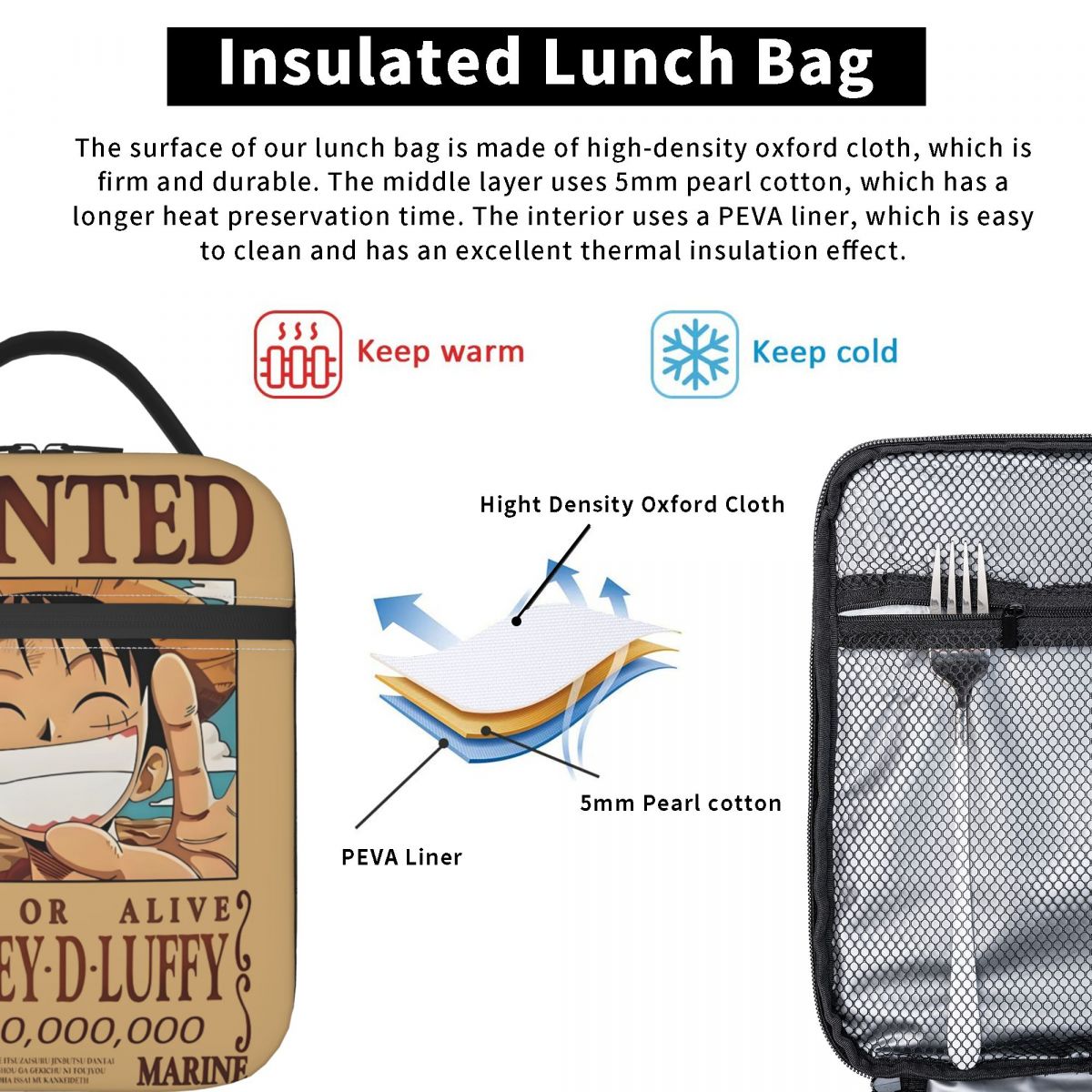 Custom Cartoon L-Luffy Wanted  - đánh giá và giá Tech Accessories For Office