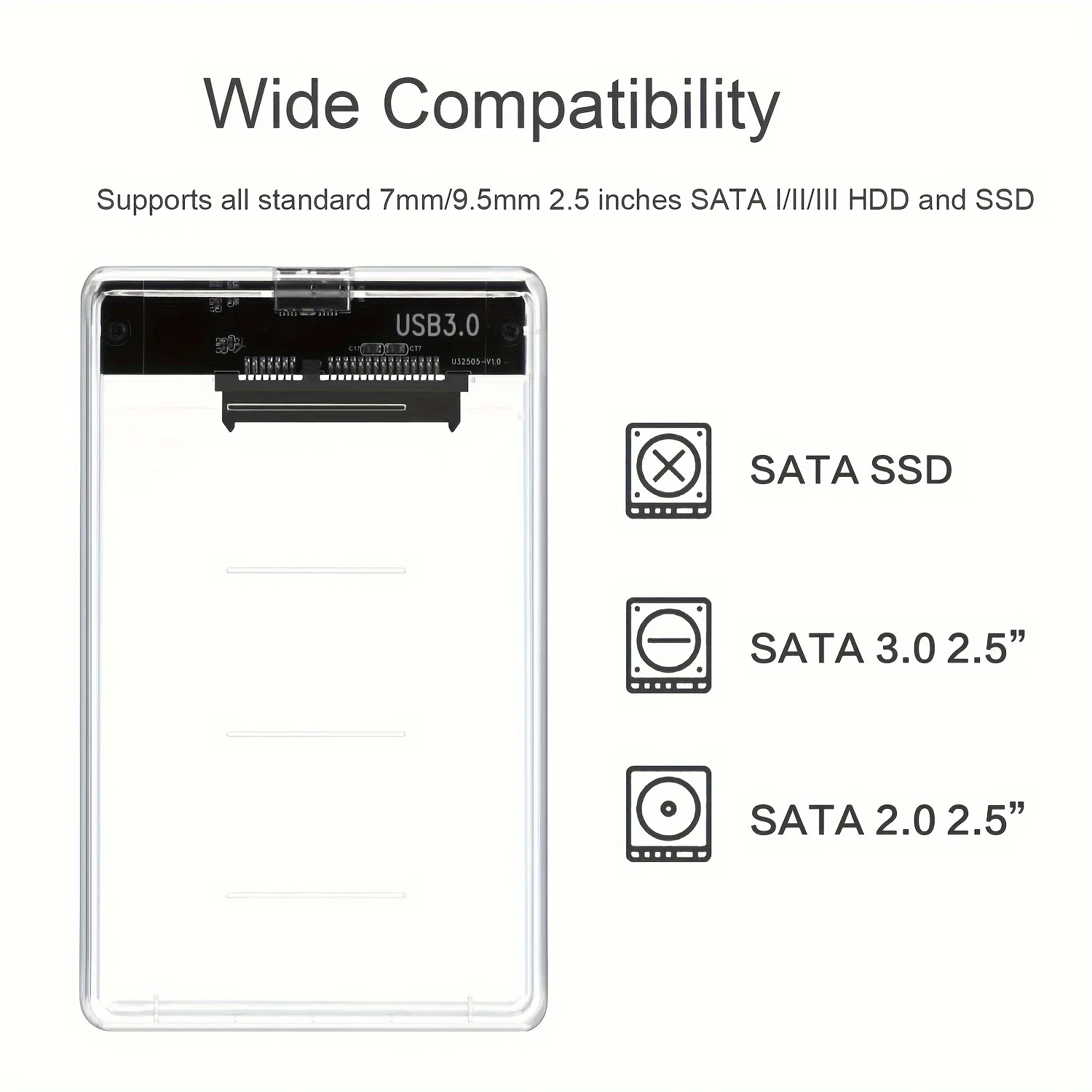 Transparent HDD Case HDD Enclo - đánh giá và giá Portable Ssd Enclosure