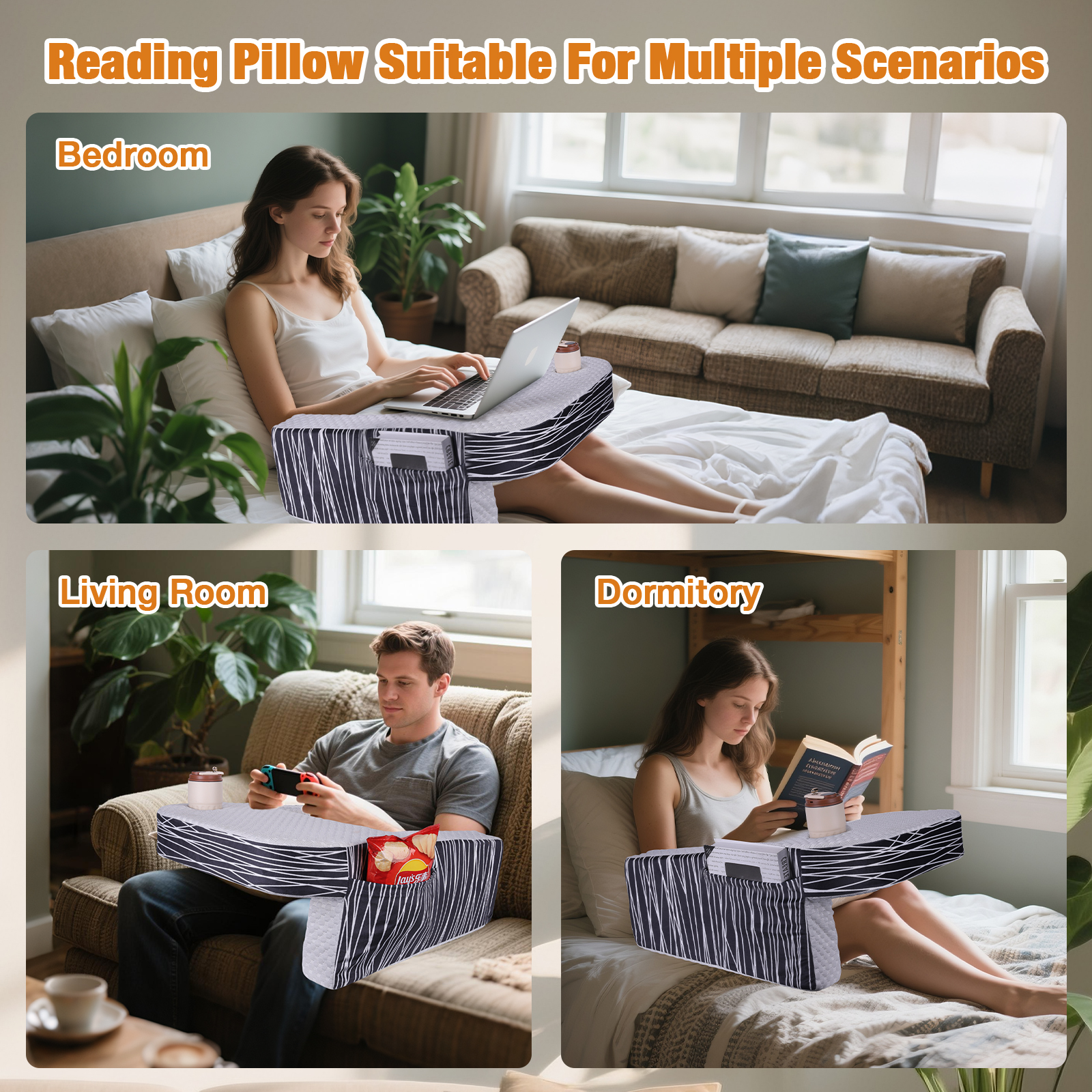 Zebra Print Reading Pillow Mem - đánh giá và giá Laptop Stand Bamboo