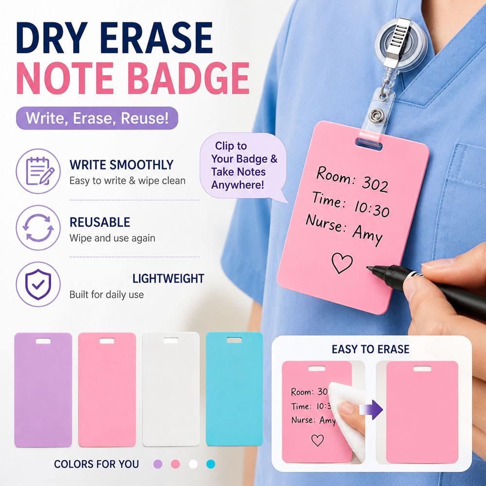 Portable Dry Erase Note Badge  - đánh giá và giá Tech Accessories For Office