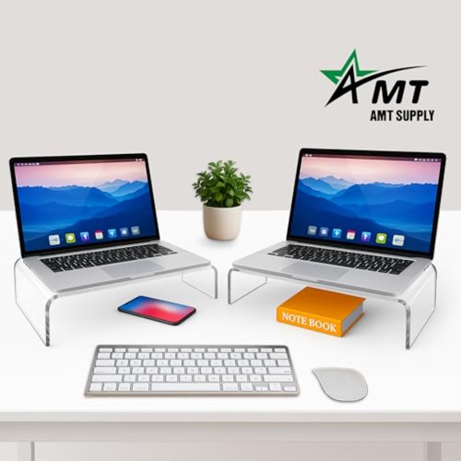 2 Pack Acrylic Laptop Monitor  - đánh giá và giá Laptop Stand Bamboo