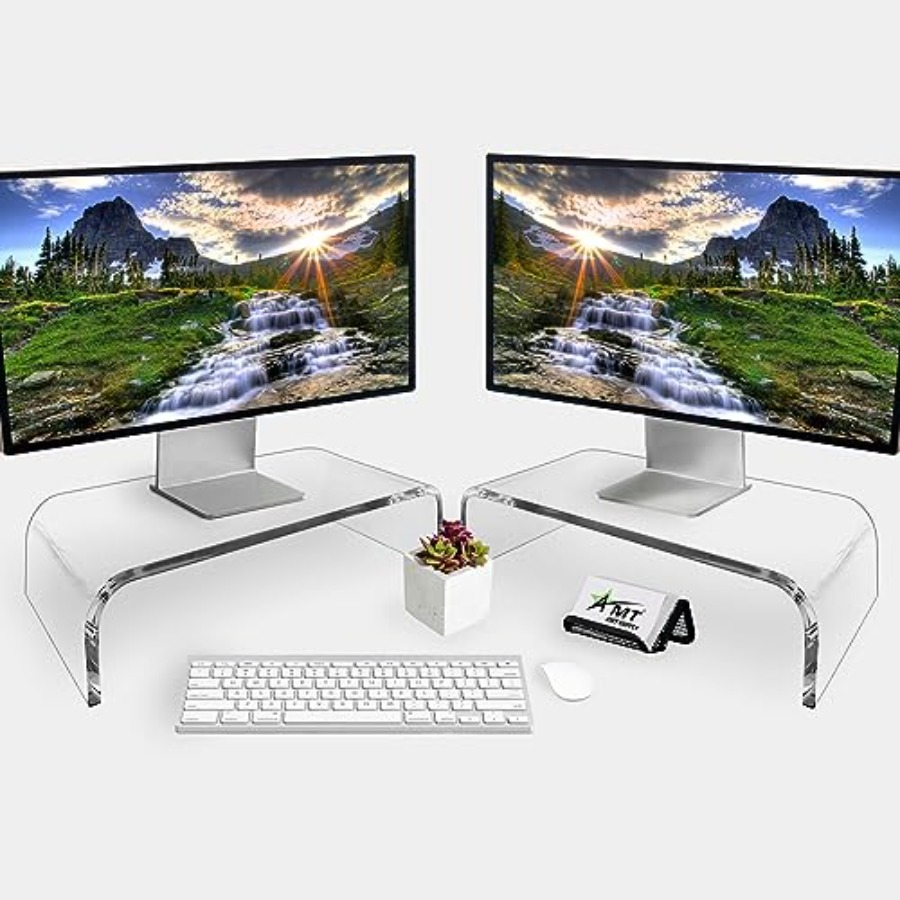 2 Pack Acrylic Laptop Monitor  - đánh giá và giá Laptop Stand Bamboo