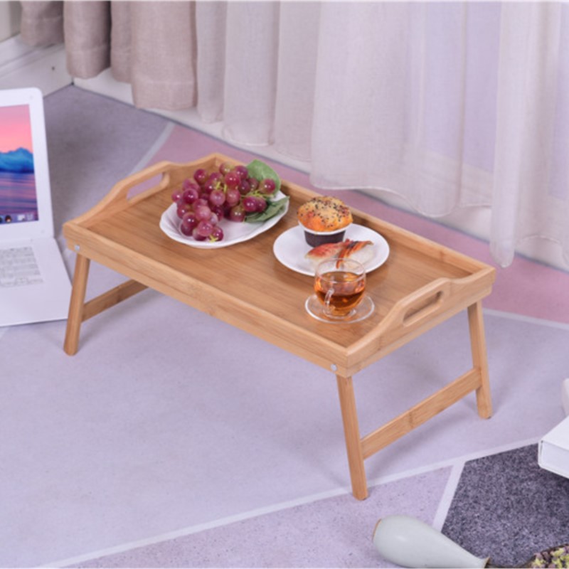 Portable Bamboo Wood Bed Tray  - đánh giá và giá Laptop Stand Bamboo