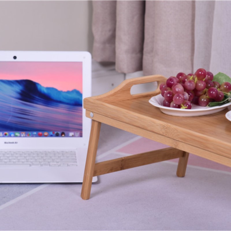 Portable Bamboo Wood Bed Tray  - đánh giá và giá Laptop Stand Bamboo