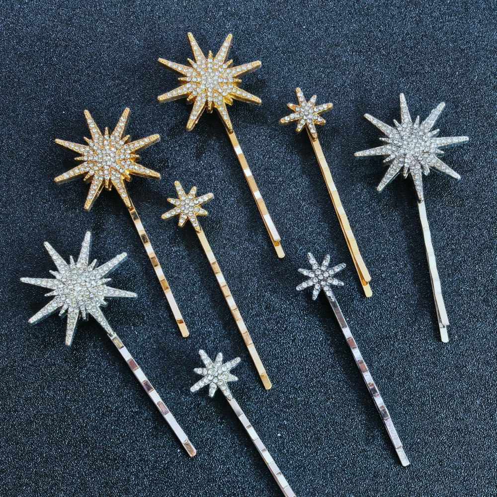 3/4 pcs set Crystal Star Hairp - đánh giá và giá Tech Accessories Women