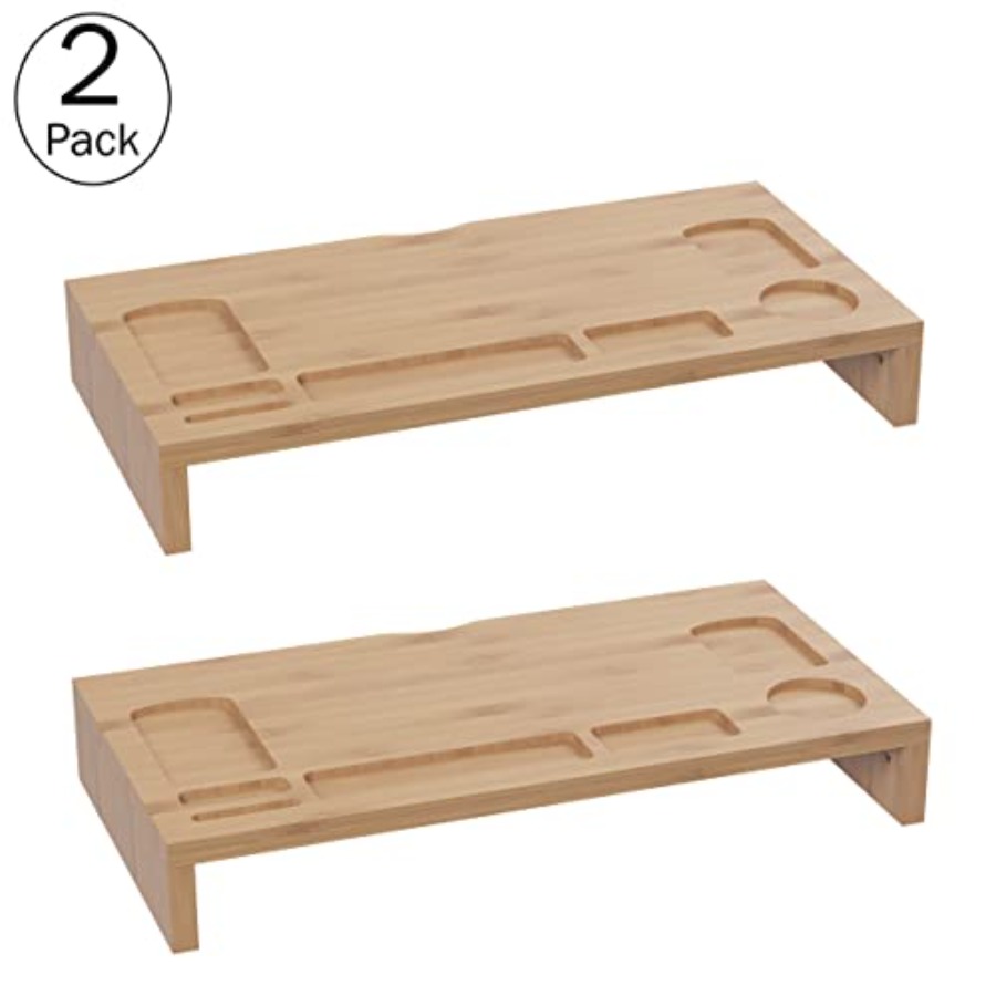 Bamboo Monitor Riser Set 2-Pac - đánh giá và giá Laptop Stand Bamboo