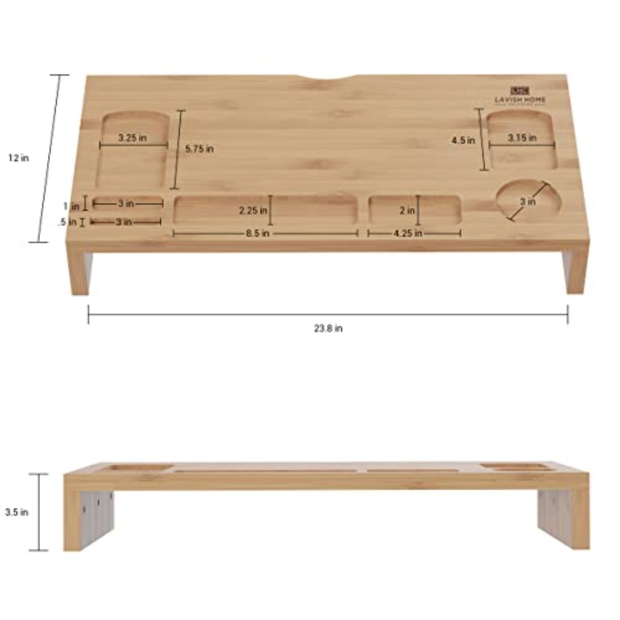 Bamboo Monitor Riser Set 2-Pac - đánh giá và giá Laptop Stand Bamboo