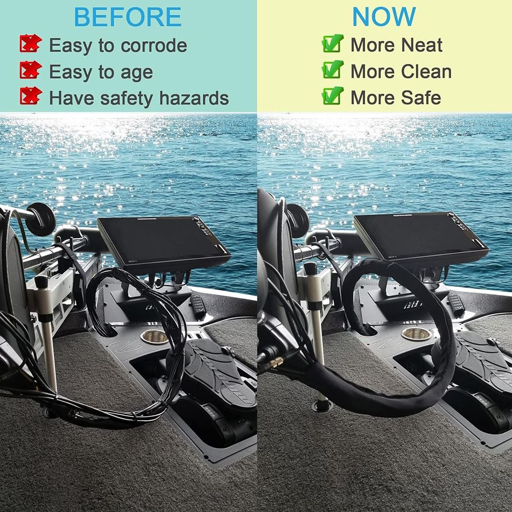 Trolling Motor Cable Organizer - đánh giá và giá Cable Sleeve Neoprene