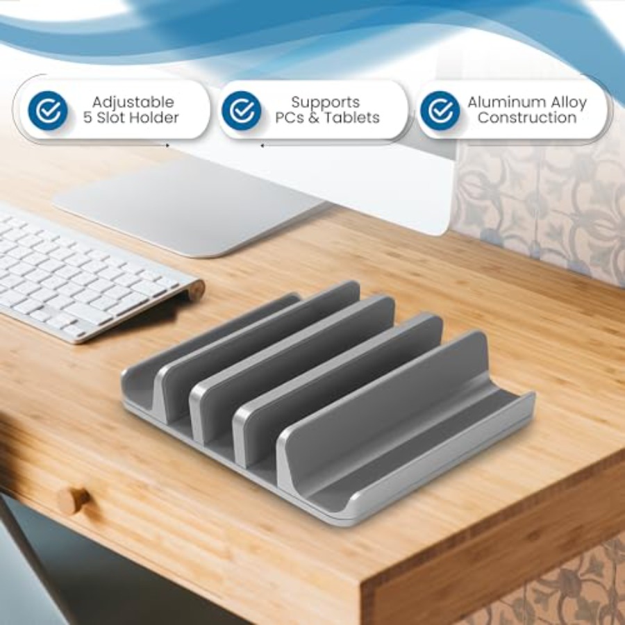 Multiple Laptop Holder Vertica - đánh giá và giá Laptop Stand Bamboo