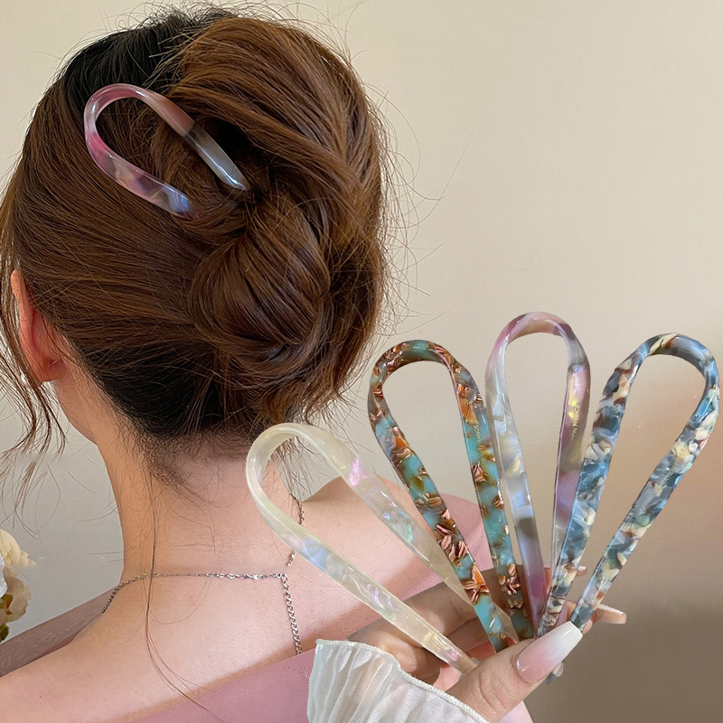 U-Shaped Hair Sticks Acetate A - đánh giá và giá Tech Accessories Women