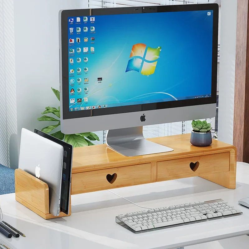 Natural Bamboo Desk Stand Nord - đánh giá và giá Laptop Stand Bamboo