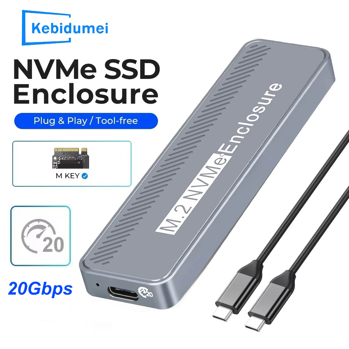 20Gbps NVMe M.2 SSD Enclosure  - đánh giá và giá Portable Ssd Enclosure
