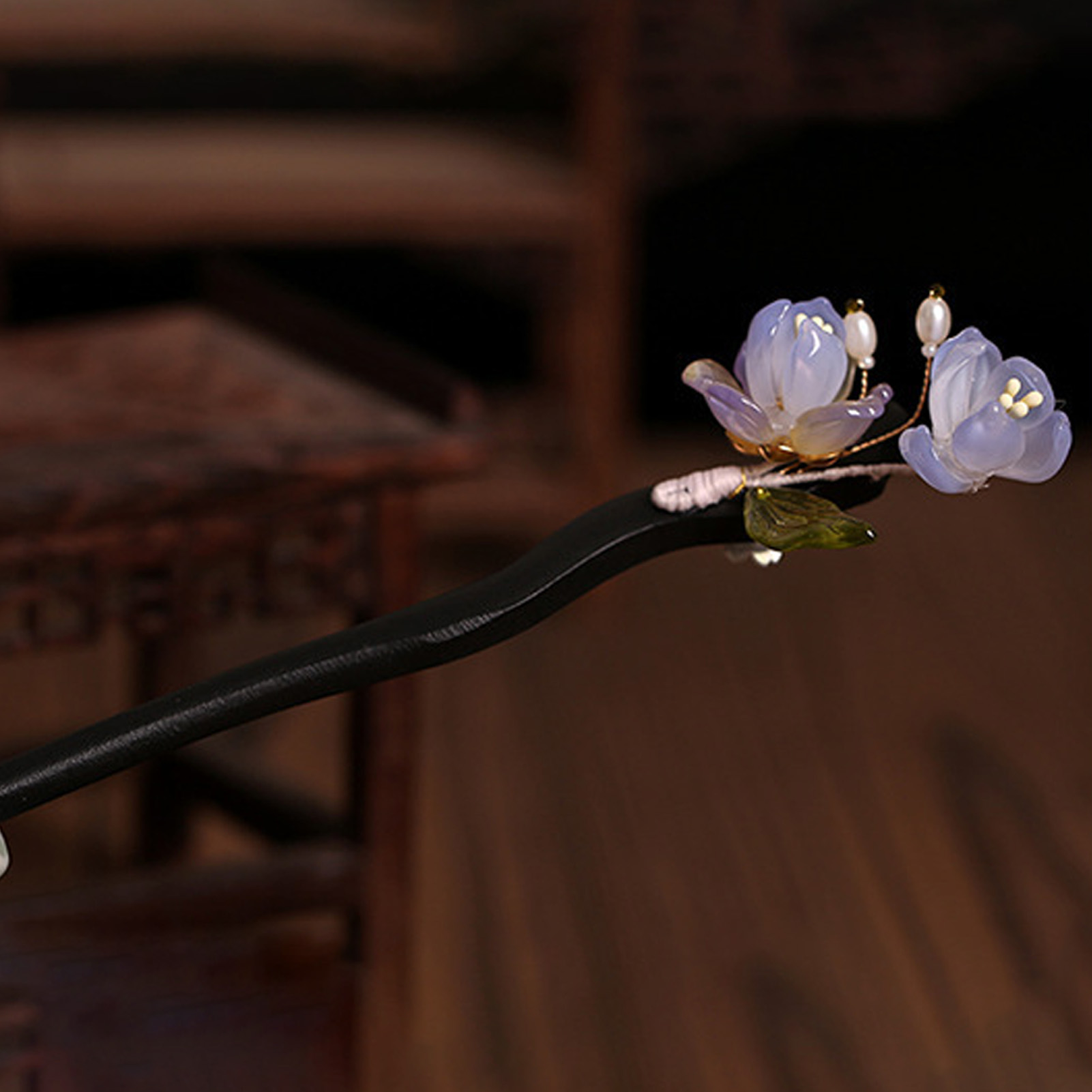 Vintage Wooden Flower Hairpin  - đánh giá và giá Tech Accessories Women
